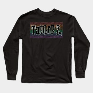 LGBTQ PATTERN AMERICA TAYLOR Z Long Sleeve T-Shirt